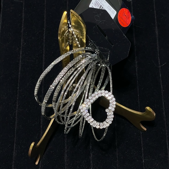 Rainbow Plus Size Assorted Heart Bangle Bracelets - Picture 4 of 7